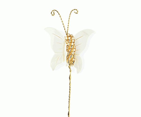 FARFALLA MADREPERLA ORO