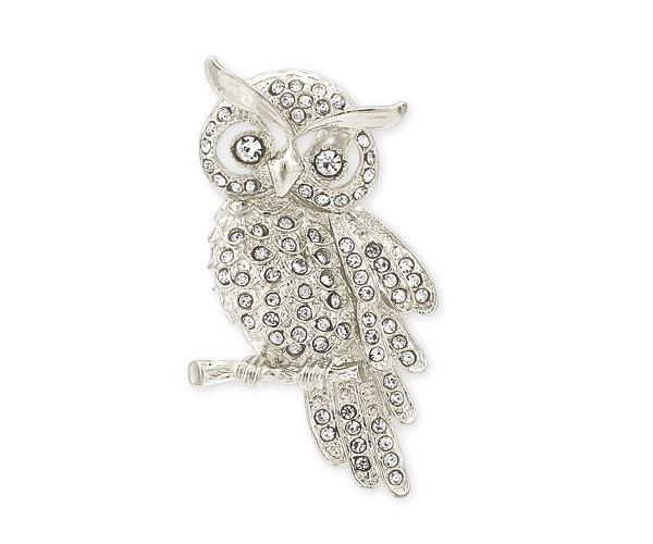 CHIUDIPAC.GUFO STRASS CON SCATOLA