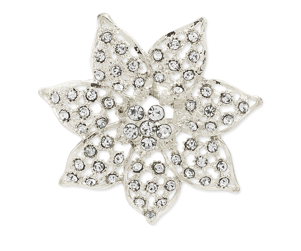 CHIUDIP.FIORE STRASS CON SCATOLA