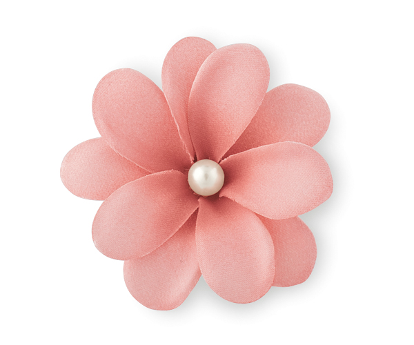 FIORE CON PERLA+MOLLETTA ROSANTI