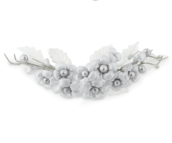 SORRISO FIORI E BACCHE ARGENTO