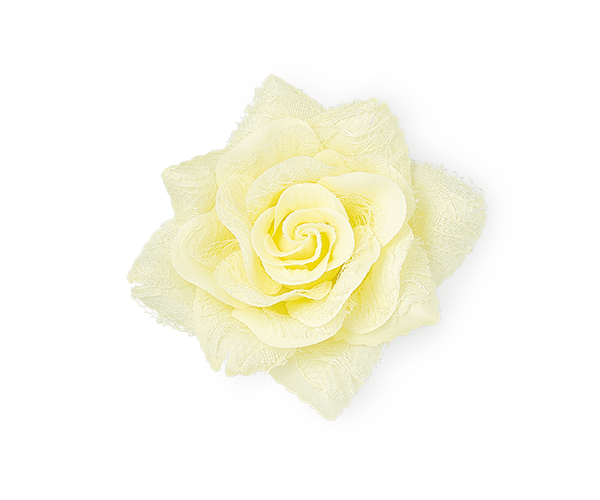 ROSA CON PIZZO GIALLA