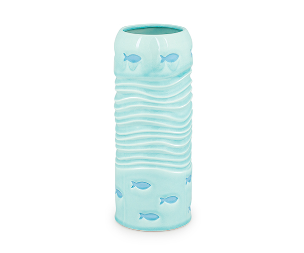 VASO CON PESCI E ONDE
