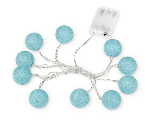 FILO 10 PALLINE AZZURRE LED