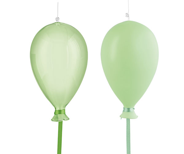 PALLONCINO VETRO VERDE-TRASPARENTE