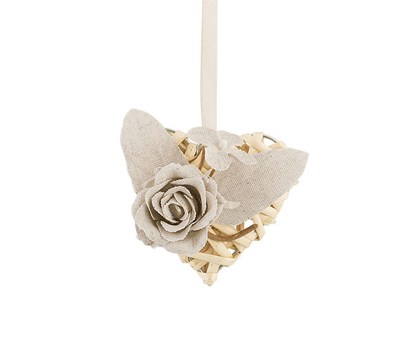 CUORE CON ROSA JUTA