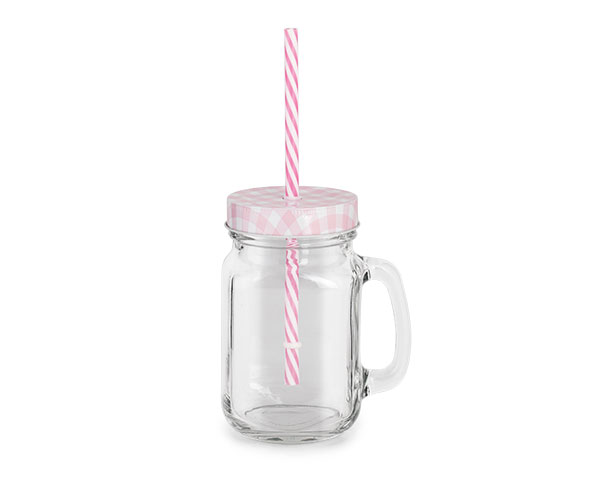 BOCCALE CON CANNUCCIA ROSA