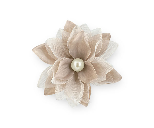FIORE TORTORA CON PERLA+MOLLETTA